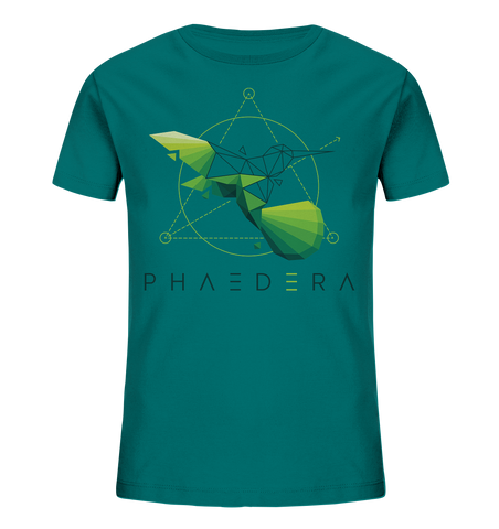 Bio-Baumwoll T-Shirt für Kinder | Kolibri D (Ozeantiefe) | Phaedera UG
