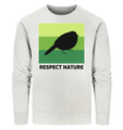 Bio Sweatshirt für Herren | nachhaltiger & fairer Pullover | Nature (Creme-Grau meliert) | Phaedera UG