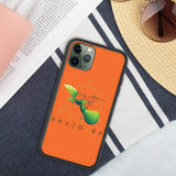 Biologisch abbaubare Handyhülle | Kolibri (Orange) (iPhone 11 Pro) | Phaedera UG