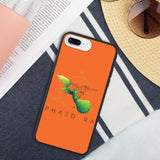 Biologisch abbaubare Handyhülle | Kolibri (Orange) (iPhone 7 Plus/8 Plus) | Phaedera UG