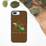 Biologisch abbaubare Handyhülle | Kolibri (Braun) (iPhone 7 Plus/8 Plus) | Phaedera UG