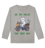 Katzen Pullover für Kinder online kaufen ☀ fair Bio-Wear | Katze (Grau meliert) | Phaedera UG