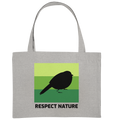 Nachhaltige Einkaufstasche | fairer Bio-Jutebeutel | Nature (Grau meliert) | Phaedera UG