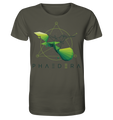 Nachhaltiges T-Shirt | faire & vegane Bio-Baumwolle | Kolibri D (Khaki) | Phaedera UG