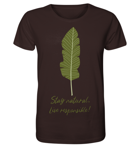Nachhaltiges T-Shirt | faire, vegane Bio-Baumwolle | Natural (Schokolade) | Phaedera UG