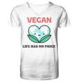 Nachhaltiges T-Shirt V-Ausschnitt Herren Bio-Baumwolle | Vegan (Weiß) | Phaedera UG