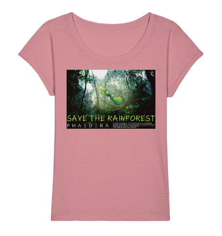 Slub Shirt nachhaltig | vegan, fair aus Bio-Baumwolle | Rainforest (Canyon-Pink) | Phaedera UG