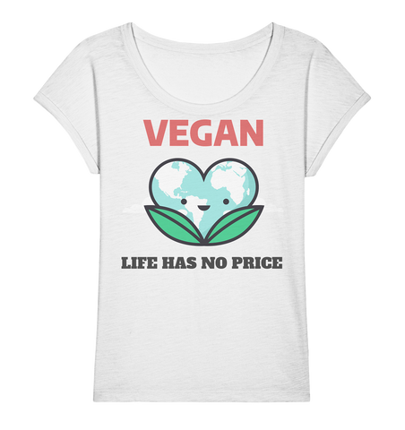 Slub Shirt nachhaltig | vegan & fair aus Bio-Baumwolle | Vegan (Weiß) | Phaedera UG