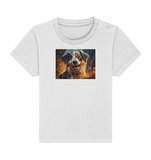 Hund gemalt - Baby Organic Shirt
