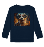 Hund gemalt - Kids Organic Sweatshirt