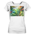 Expressionistische Ekstase von Hawaii-Palmen  - Ladies Organic Basic Shirt