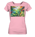 Expressionistische Ekstase von Hawaii-Palmen  - Ladies Organic Basic Shirt