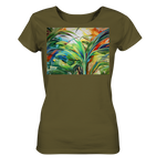 Expressionistische Ekstase von Hawaii-Palmen  - Ladies Organic Shirt