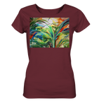 Expressionistische Ekstase von Hawaii-Palmen  - Ladies Organic Shirt