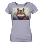 Wolf mit geometrischen Mustern - Ladies Organic Shirt
