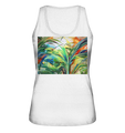 Expressionistische Ekstase von Hawaii-Palmen  - Ladies Organic Tank-Top