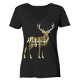 Vegan t-shirt for women with V-neck fair and sustainable - Natural Lifestyle Hirsch | Phaedera