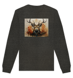Hirsch-Waldgeist in Herbstfarben - Organic Basic Unisex Sweatshirt