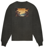 Vintage Hawaii Beach Earth Tones - Organic Oversize Sweatshirt