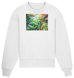 Expressionistische Ekstase von Hawaii-Palmen  - Organic Oversize Sweatshirt