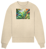 Expressionistische Ekstase von Hawaii-Palmen  - Organic Oversize Sweatshirt