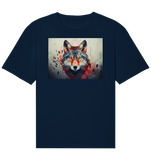 Wolf mit geometrischen Mustern - Organic Relaxed Shirt
