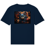 Tshirt Katze trifft Öko-Luxus: Florale Katzenfreude im Tshirt – Fair, Nachhaltig & Vegan! ???????? - Organic Relaxed Shirt