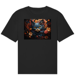 Tshirt Katze trifft Öko-Luxus: Florale Katzenfreude im Tshirt – Fair, Nachhaltig & Vegan! ???????? - Organic Relaxed Shirt
