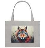 Wolf mit geometrischen Mustern - Organic Shopping-Bag