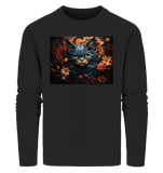 Tshirt Katze trifft Öko-Luxus: Florale Katzenfreude im Tshirt – Fair, Nachhaltig & Vegan! ???????? - Organic Sweatshirt