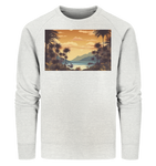Vintage Hawaii Beach Earth Tones - Organic Sweatshirt