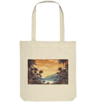 Vintage Hawaii Beach Earth Tones - Organic Tote-Bag
