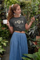 Nachhaltiges T-Shirt Damen | fair, vegan Bio-Baumwolle | Strand (Anthrazit) | Phaedera UG