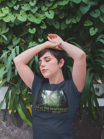 Slub Shirt nachhaltig | vegan, fair aus Bio-Baumwolle | Rainforest (Navyblau) | Phaedera UG