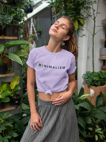 T-Shirt für Damen | nachhaltig faire Bio-Baumwolle | Minimalism (Lavendel-Morgendämmerung) | Phaedera UG