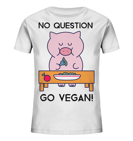 Bio-Baumwoll T-Shirt Ferkel ☀ fair & nachhaltig | Vegan-Schwein (Weiß) | Phaedera UG