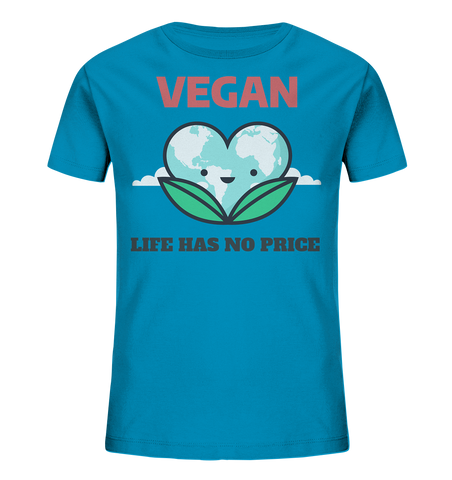 Bio-Baumwoll T-Shirt für Kinder ☀ öko, fair & nachhaltig | Vegan (Azur) | Phaedera UG