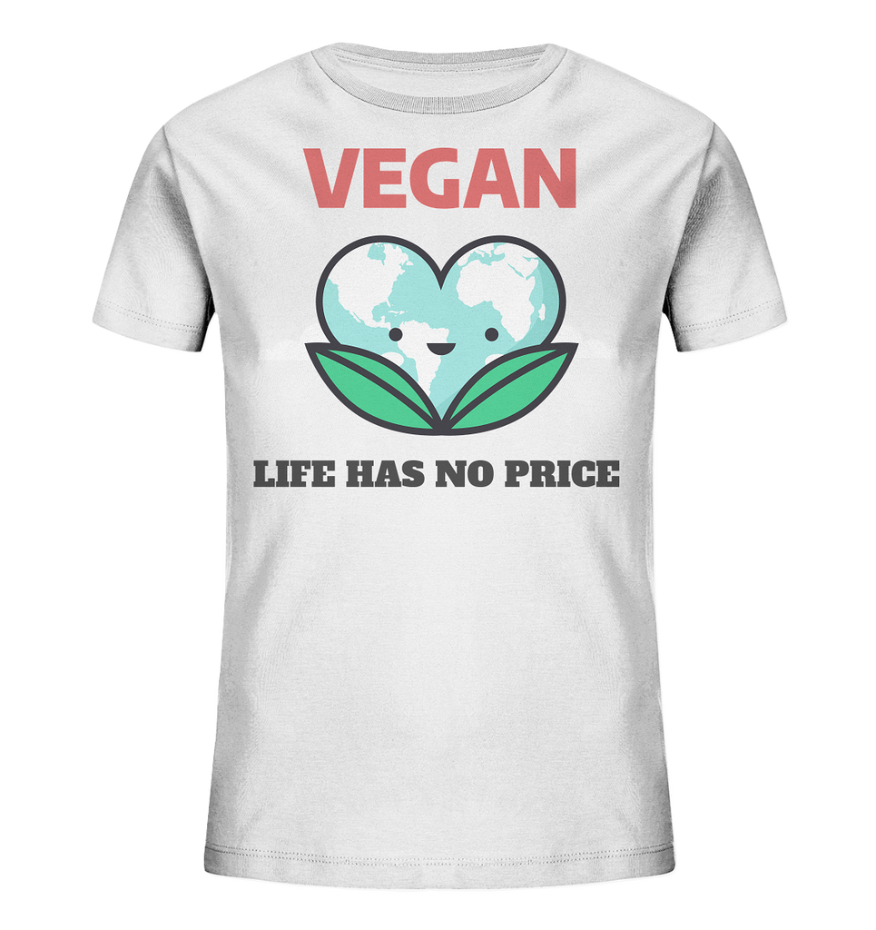 Bio-Baumwoll T-Shirt für Kinder ☀ öko, fair & nachhaltig | Vegan (Weiß) | Phaedera UG