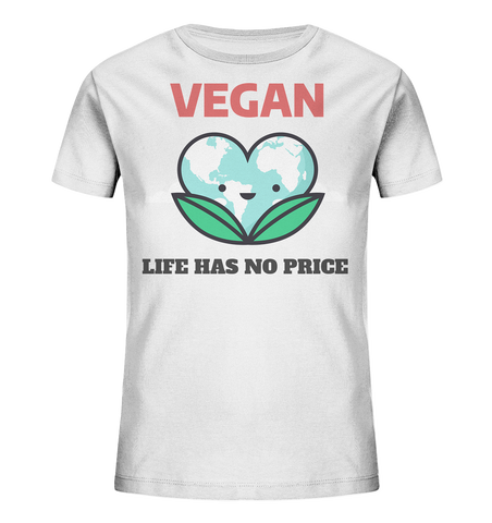 Bio-Baumwoll T-Shirt für Kinder ☀ öko, fair & nachhaltig | Vegan (Weiß) | Phaedera UG