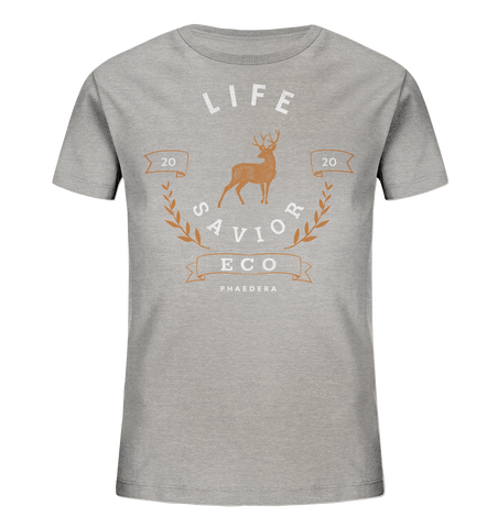 Bio-Baumwoll T-Shirt kaufen | fair, vegan & nachhaltig | Savior (Grau meliert) | Phaedera UG