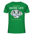 Bio-Baumwoll T-Shirt Kids | fair, vegan & nachhaltig | Plastikwelt (Frisches Grün) | Phaedera UG