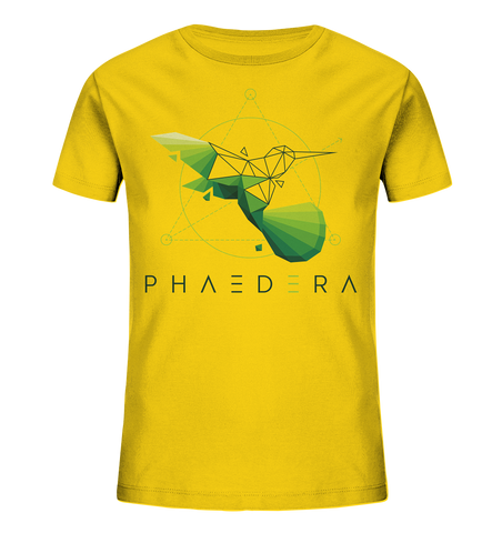 Bio-Baumwoll T-Shirt für Kinder | Kolibri D (Goldgelb) | Phaedera UG