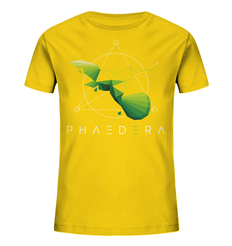 Bio-Baumwoll T-Shirt für Kinder | Kolibri H (Goldgelb) | Phaedera UG
