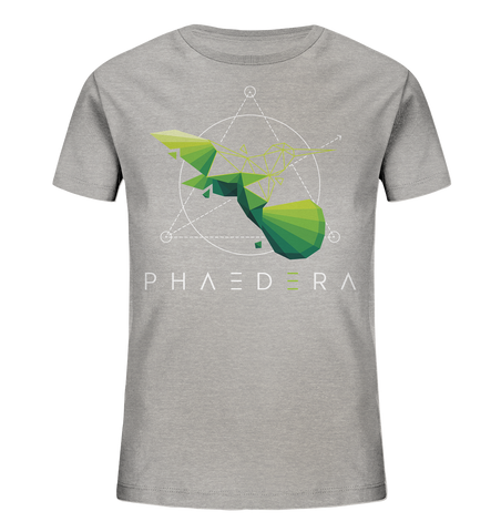 Bio-Baumwoll T-Shirt für Kinder | Kolibri H (Grau meliert) | Phaedera UG