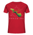 Bio-Baumwoll T-Shirt für Kinder | Kolibri H (Rot) | Phaedera UG