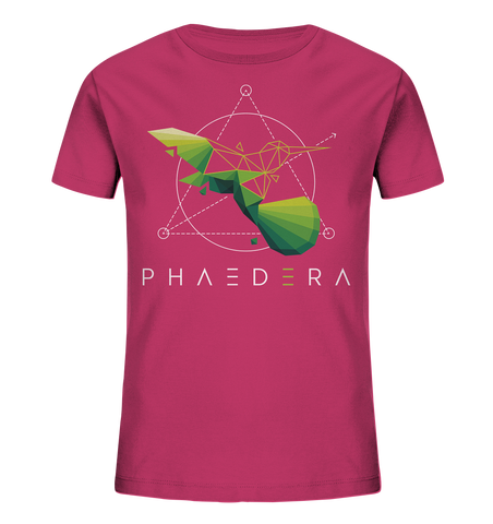 Bio-Baumwoll T-Shirt für Kinder | Kolibri H (Himbeere) | Phaedera UG