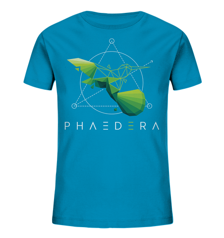 Bio-Baumwoll T-Shirt für Kinder | Kolibri H (Azur) | Phaedera UG