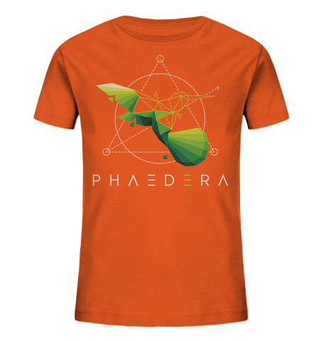 Bio-Baumwoll T-Shirt für Kinder | Kolibri H (Hellorange) | Phaedera UG
