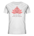 Bio-Baumwoll T-Shirt Kinder | nachhaltig, vegan, fair | Meditation (Weiß) | Phaedera UG