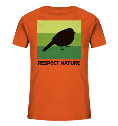 Bio-Baumwoll T-Shirt Kinder | nachhaltig, vegan & fair | Nature (Hellorange) | Phaedera UG